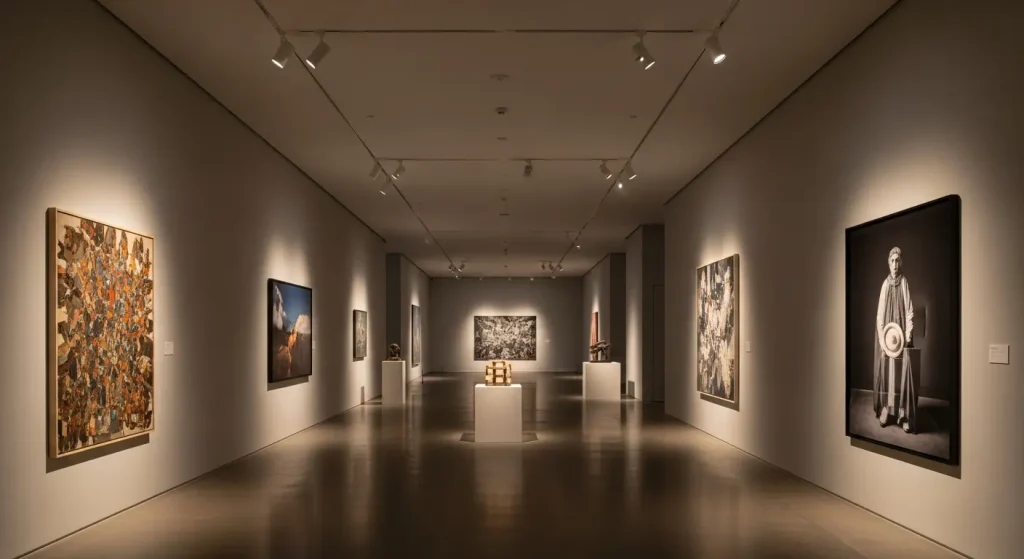xhlux provides lighting solutions for commercial art galleries.