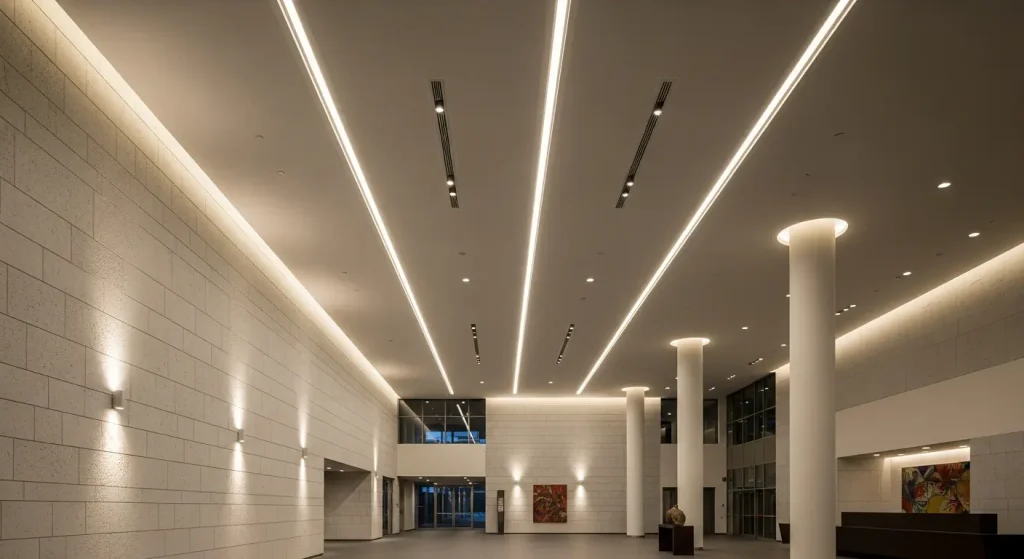 Lighting effects for large commercial and public buildings