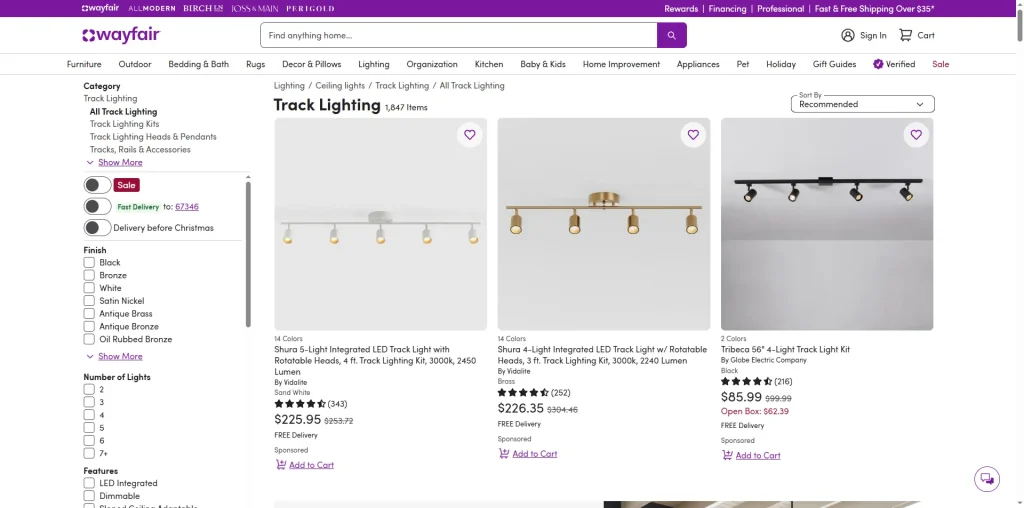 Wayfair Track Lighting